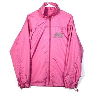 Women's M Hot Pink, Waterproof Windbreaker Shell Rain Jacket